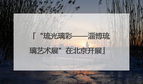 “琉光璃彩——淄博琉璃艺术展”在北京开展