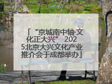 “京城南中轴·文化正大兴” 2025北京大兴文化产业推介会于成都举办