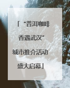 “普洱咖啡 香遇武汉”城市推介活动盛大启幕