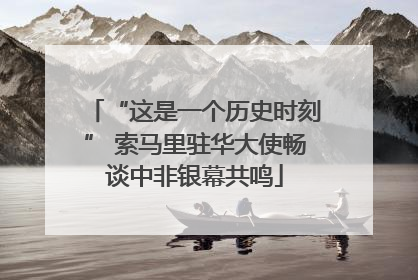 “这是一个历史时刻” 索马里驻华大使畅谈中非银幕共鸣