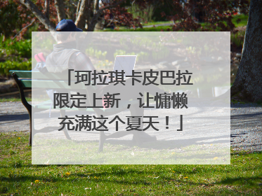 珂拉琪卡皮巴拉限定上新，让慵懒充满这个夏天！