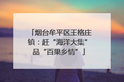 烟台牟平区王格庄镇：赶“海洋大集” 品“百果乡情”