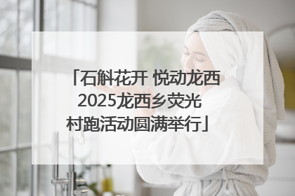 石斛花开 悦动龙西 2025龙西乡荧光村跑活动圆满举行