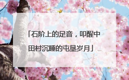 石阶上的足音，叩醒中田村沉睡的屯垦岁月