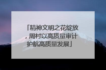 精神文明之花绽放，周村以高质量审计护航高质量发展