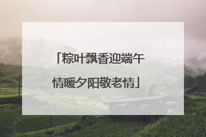 粽叶飘香迎端午 情暖夕阳敬老情