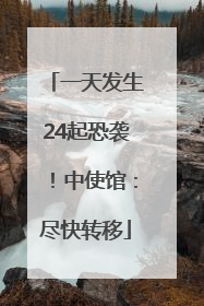 一天发生24起恐袭！中使馆：尽快转移
