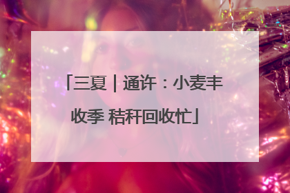 三夏｜通许：小麦丰收季 秸秆回收忙