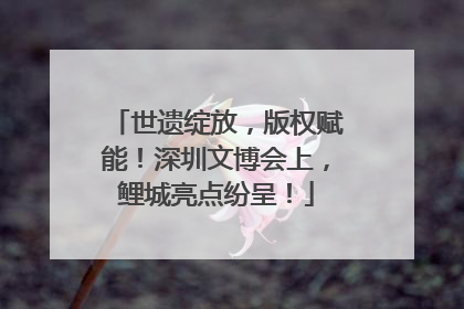 世遗绽放，版权赋能！深圳文博会上，鲤城亮点纷呈！