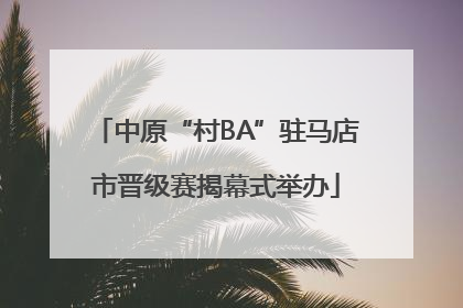中原“村BA”驻马店市晋级赛揭幕式举办