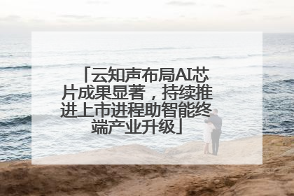 云知声布局AI芯片成果显著，持续推进上市进程助智能终端产业升级