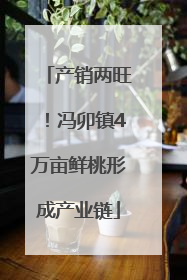 产销两旺！冯卯镇4万亩鲜桃形成产业链