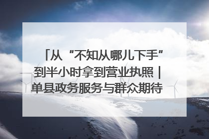 从“不知从哪儿下手”到半小时拿到营业执照｜单县政务服务与群众期待的“双向奔赴”