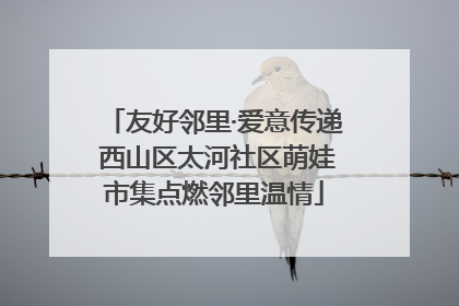 友好邻里·爱意传递 西山区太河社区萌娃市集点燃邻里温情