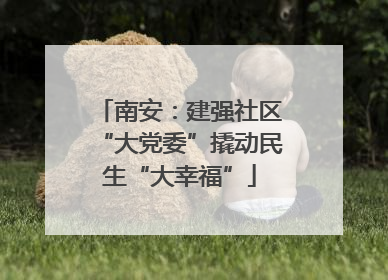 南安：建强社区“大党委”撬动民生“大幸福”