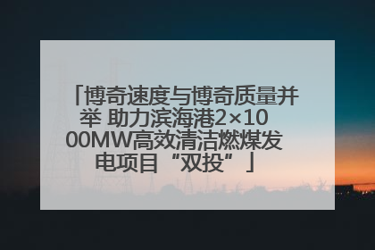 博奇速度与博奇质量并举 助力滨海港2×1000MW高效清洁燃煤发电项目“双投”