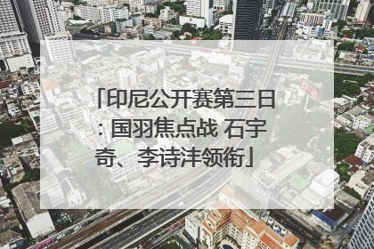 印尼公开赛第三日：国羽焦点战 石宇奇、李诗沣领衔