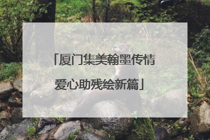 厦门集美翰墨传情 爱心助残绘新篇