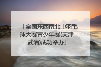 全国东西南北中羽毛球大赛青少年赛(天津武清)成功举办