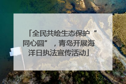 全民共绘生态保护“同心圆”，青岛开展海洋日执法宣传活动