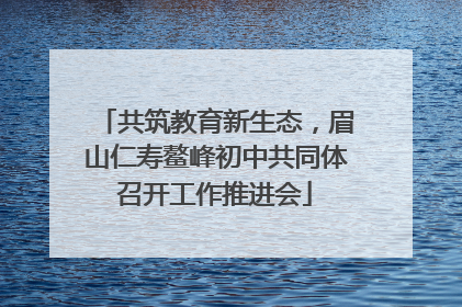 共筑教育新生态，眉山仁寿鳌峰初中共同体召开工作推进会