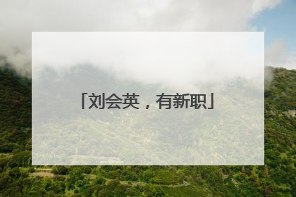 刘会英，有新职