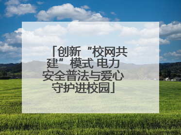 创新“校网共建”模式 电力安全普法与爱心守护进校园
