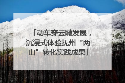 动车穿云瞰发展，沉浸式体验抚州“两山”转化实践成果
