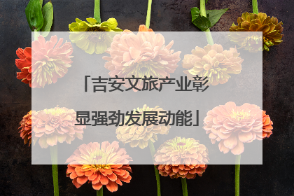 吉安文旅产业彰显强劲发展动能