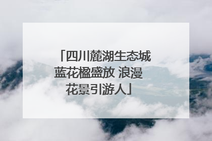 四川麓湖生态城蓝花楹盛放 浪漫花景引游人