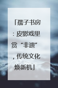孺子书房：皮影戏里赏“非遗”，传统文化焕新机