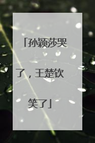孙颖莎哭了，王楚钦笑了