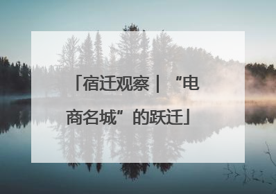宿迁观察｜“电商名城”的跃迁