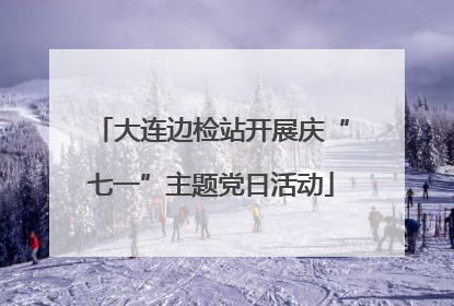 大连边检站开展庆“七一”主题党日活动