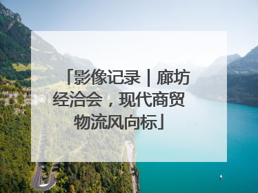 影像记录｜廊坊经洽会，现代商贸物流风向标