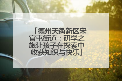 德州天衢新区宋官屯街道：研学之旅让孩子在探索中收获知识与快乐