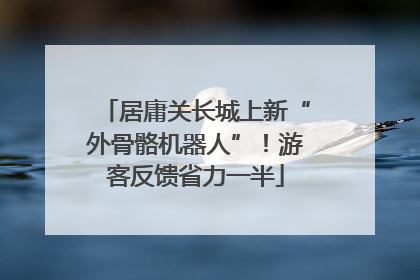 居庸关长城上新“外骨骼机器人”！游客反馈省力一半