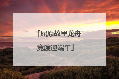 屈原故里龙舟竞渡迎端午
