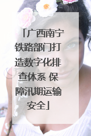 广西南宁铁路部门打造数字化排查体系 保障汛期运输安全