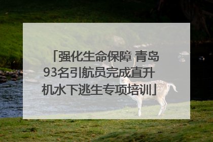 强化生命保障 青岛93名引航员完成直升机水下逃生专项培训
