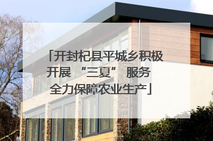 开封杞县平城乡积极开展 “三夏” 服务 全力保障农业生产
