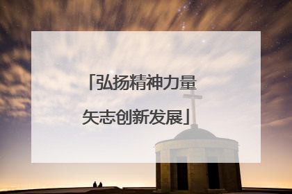 弘扬精神力量 矢志创新发展