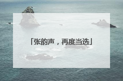 张韵声，再度当选