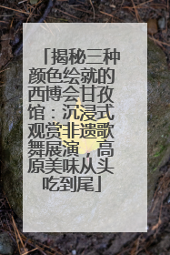 揭秘三种颜色绘就的西博会甘孜馆：沉浸式观赏非遗歌舞展演，高原美味从头吃到尾