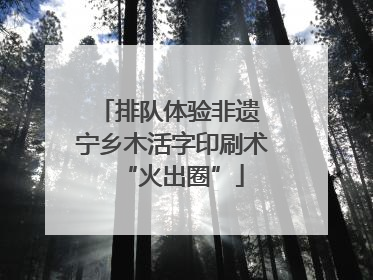 排队体验非遗 宁乡木活字印刷术“火出圈”