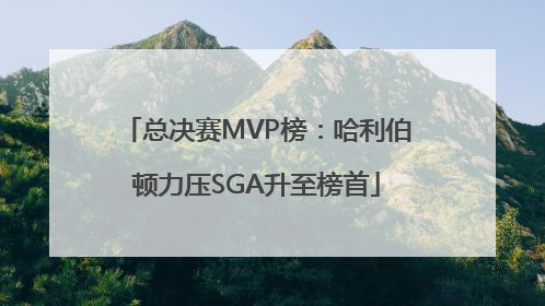 总决赛MVP榜：哈利伯顿力压SGA升至榜首