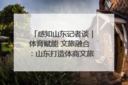感知山东记者谈｜体育赋能 文旅融合：山东打造体商文旅融合发展新格局