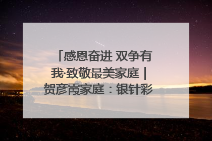 感恩奋进 双争有我·致敬最美家庭｜贺彦霞家庭：银针彩线绣出好日子