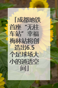 成都地铁首座“无柱车站”幸福梅林站将创造出6.5个足球场大小的通透空间