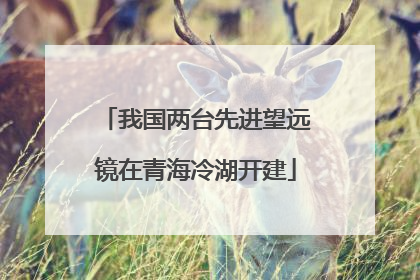 我国两台先进望远镜在青海冷湖开建